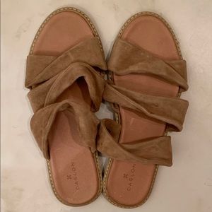 Suede sandals
